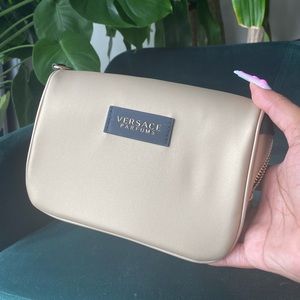 VERSACE gold crossbody hand bag